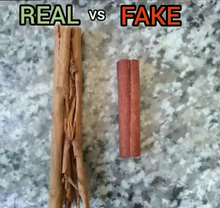Real Ceylon cinnamon compared side by side with cassia